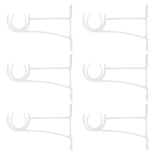 Curtain Rod Mounting Bracket Weiß Kunststoff 6