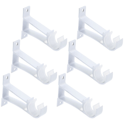 Curtain Rod Mounting Bracket Weiß Kunststoff 6 2