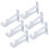 Curtain Rod Mounting Bracket Weiß Kunststoff 6 4