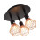 1 einfache 3-flammige led-deckenleuchte eisen 5