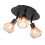 1 einfache 3-flammige led-deckenleuchte eisen 6