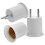 -pack lampenfassung-zu-stecker-adapter e27/e26 mit -stecker 11