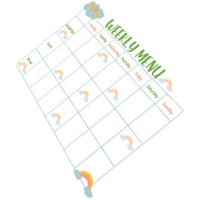 Sticky Meal Planner Für Kühlschrank Wöchentlich Abwischbar Wiederverwendbar
