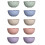 10-teiliges Weizenstroh-Salatschüssel-Set, Farben 7
