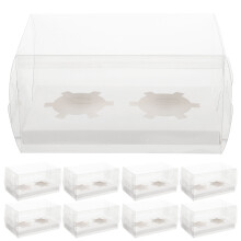 10 Sets Cupcake-Verpackungsboxen Backwaren-Aufbewahrungsbehälter