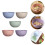 10-teiliges Weizenstroh-Salatschüssel-Set, Farben 4