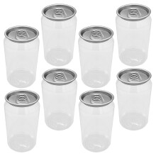 8 Transparente Milchteebecher 12,00x6,50x6,50 Cm