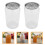 8 Transparente Milchteebecher 12,00x6,50x6,50 Cm 11