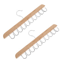 2 bh-organizer faltbar mit haken, platzsparend, holzaufhänger beige