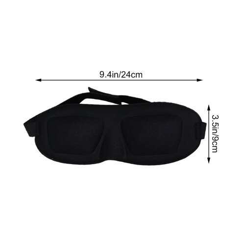 3d augenschutz schlaftasche für männer schwarz 1