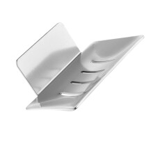Punch Free Seifenspender Mit Ablauf Für Bad (Silber)