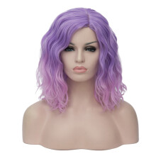 Perücken Cosplay-Kopfbedeckung Kurvige Perücke Haarschmuck Violett