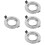 4er-pack led- -fassung mit montagering und abdeckring 8