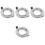 4er-pack led- -fassung mit montagering und abdeckring 5