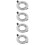 4er-pack led- -fassung mit montagering und abdeckring 10