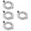4er-pack led- -fassung mit montagering und abdeckring 9