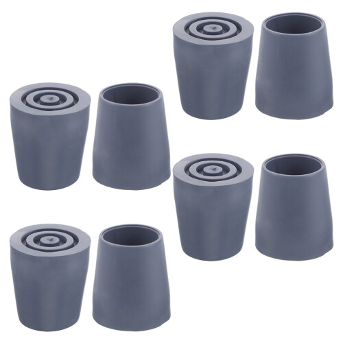 8 duschhocker beinmanschetten 24 mm mit gummifüßen
