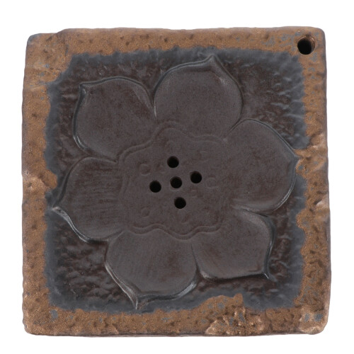Crude Pottery Mit Lotus Und Tablett