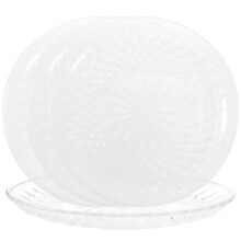 4 stücke obstplatte, transparentes snacktablett für