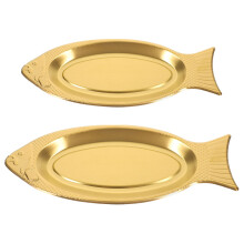 2Stk. Fischfutter Tablett , Formteller Für Snacks Vorspeisen