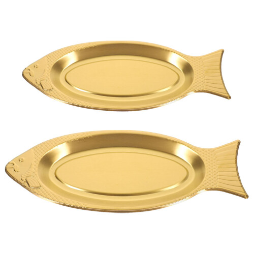 2Stk. Fischfutter Tablett , Formteller Für Snacks Vorspeisen