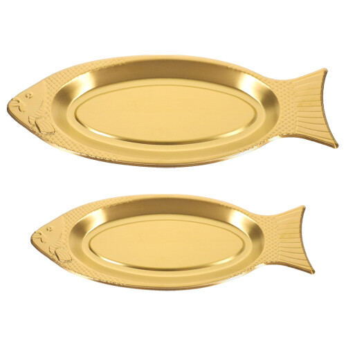 2Stk. Fischfutter Tablett , Formteller Für Snacks Vorspeisen 2
