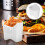 Frites Becher Wiederverwendbarer Snack Behälter Servierhalter 10