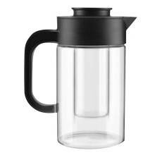 Großer Glaswasserkaraffe Mit Griff Für Wasser Und Tee