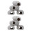 2Pcs Durable Grey Resin Fish Hiding Stones Aquarium Rest Decor 8