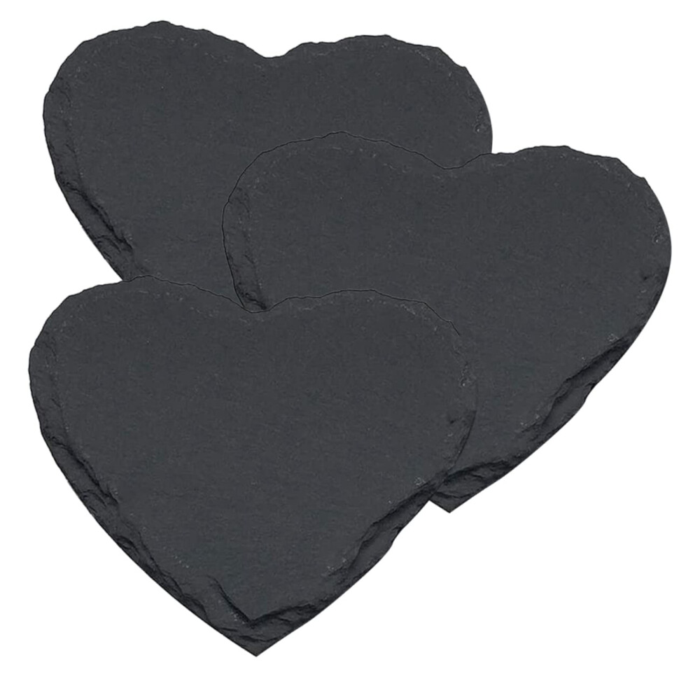 Heart Plate Dinner Plates 3 Piece Set Natural Stone Serving Trays For Steak Sushi Breakfast Dessert-image-OPC-PM9TJB5-NEW