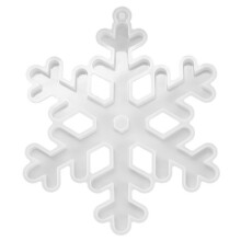 1Stk Silikonform Schneeflocken Anhänger DIY Kreativ Weiß