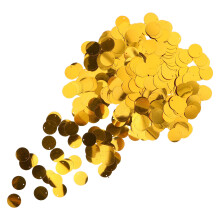 Golden Flat Runde Pailletten Kunststoff Runde Stickpailletten