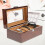 watch storage box 3 slots display case jewelry organizer 10