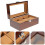 watch storage box 3 slots display case jewelry organizer 4