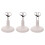 3Pcs Doll Display Rack White Sturdy Iron Plastic Doll Holding Stand 1