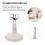 3Pcs Doll Display Rack White Sturdy Iron Plastic Doll Holding Stand 9