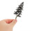 5St Plastic Mini Kerstbomen Set Met Sneeuwtakken Voor Landschapsmodel 6