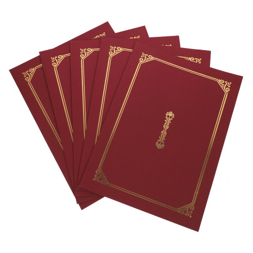 5 capas douradas para , -certificados e diplomas