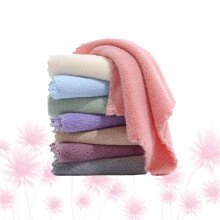 toalha mão fleece coral 8 un louça lisa cores sortidas