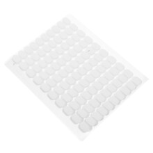 10 folhas adesivas dupla face ovaladas com gel transparente