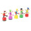 5 unid. brinquedo madeira palhaço infantil 1