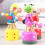 5 unid. brinquedo madeira palhaço infantil 3