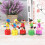 5 unid. brinquedo madeira palhaço infantil 8
