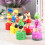 5 unid. brinquedo madeira palhaço infantil 6