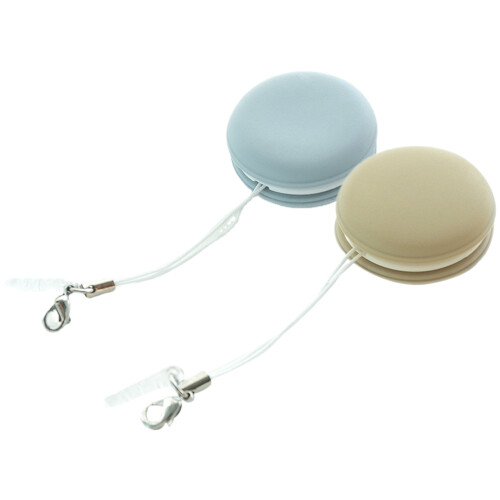 2 unidades de limpador de óculos forma de macaron e pano eletrônico 1