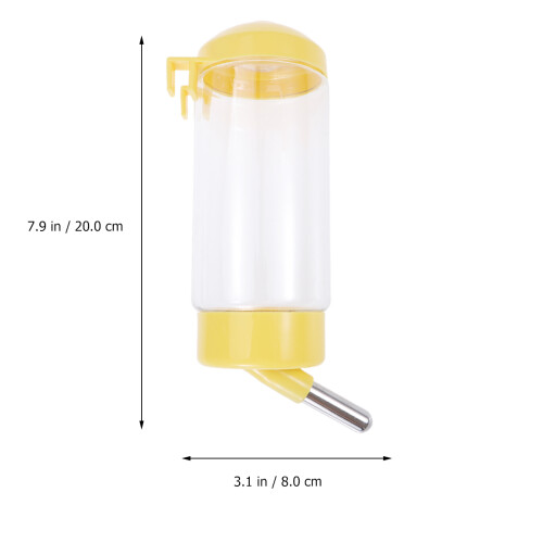 garrafa 400 ml sem gotejamento com pendurador para animais pequenos 1