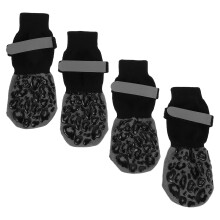 4 pares de antiderrapantes para cães médios e