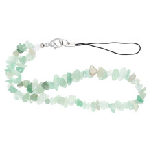 colar para com de cristal e cordão natural