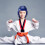 capacete eva com ventilação para taekwondo e kickboxing m azul 11