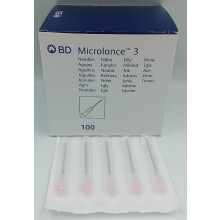 MICROLANCE 3 50MMx1.2MM 18G 2 ROSE STERILE PACK of 100 - REF: BECDI310205